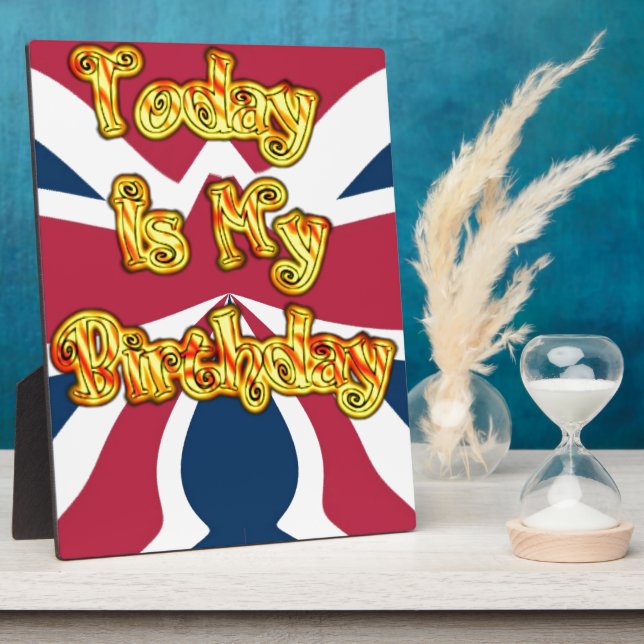 Britische Geburtstagsgeschenke Kunst drucken Fotoplatte (Seite)