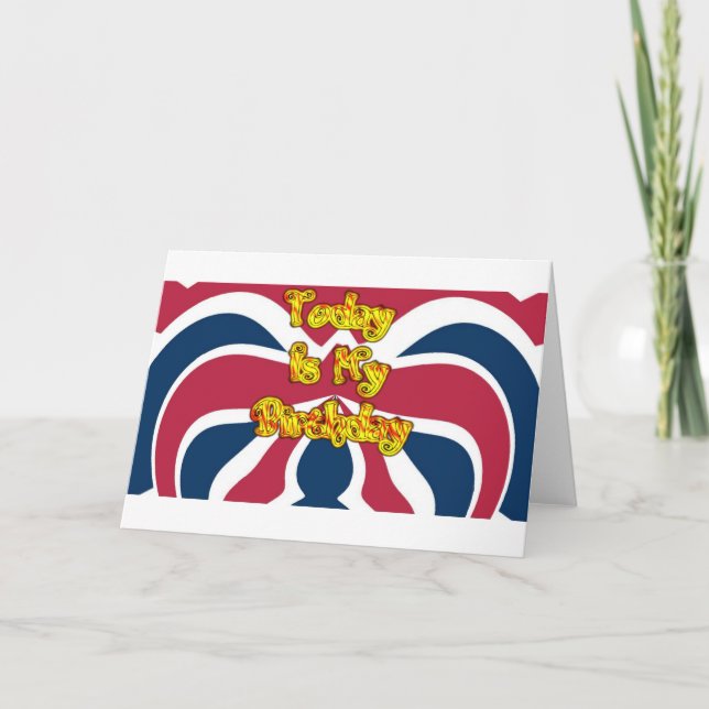 Britische Geburtstagsgeschenke Kunst drucken Karte (Vorderseite)
