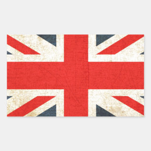 Britische Gewerkschaft Rechteckiger Aufkleber