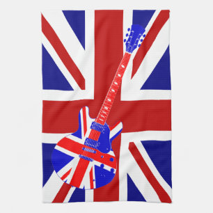 Britische Gitarre von Jack British Art 2 Handtuch