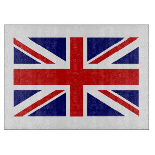 Britische Glasschneider  Union Jack Icon Schneidebrett