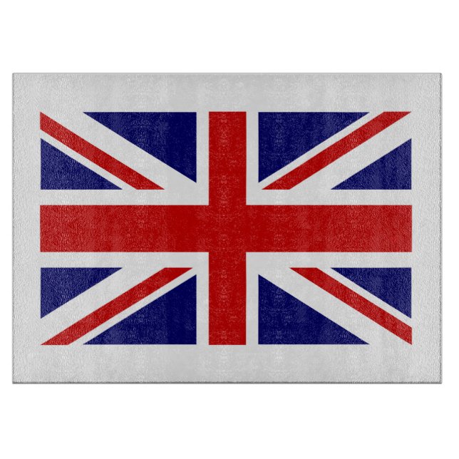 Britische Glasschneider| Union Jack Icon Schneidebrett (Vorderseite)