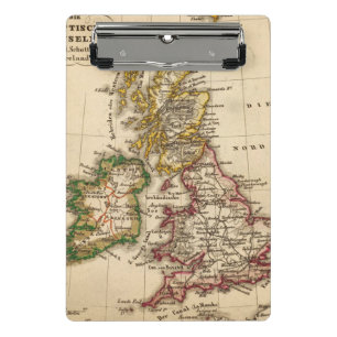 Britische Insel-Karte Mini Klemmbrett