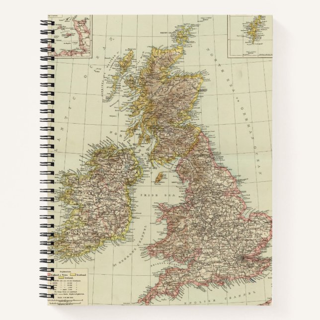 Britische Inseln 10 Notizbuch (Vorderseite)