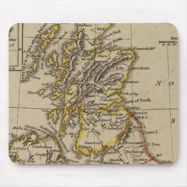 Britische Inseln 3 Mousepad (Vorne)