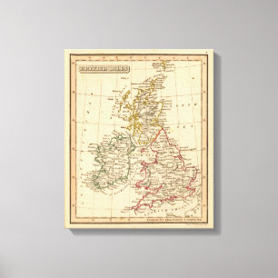 Britische Inseln 4 Leinwanddruck