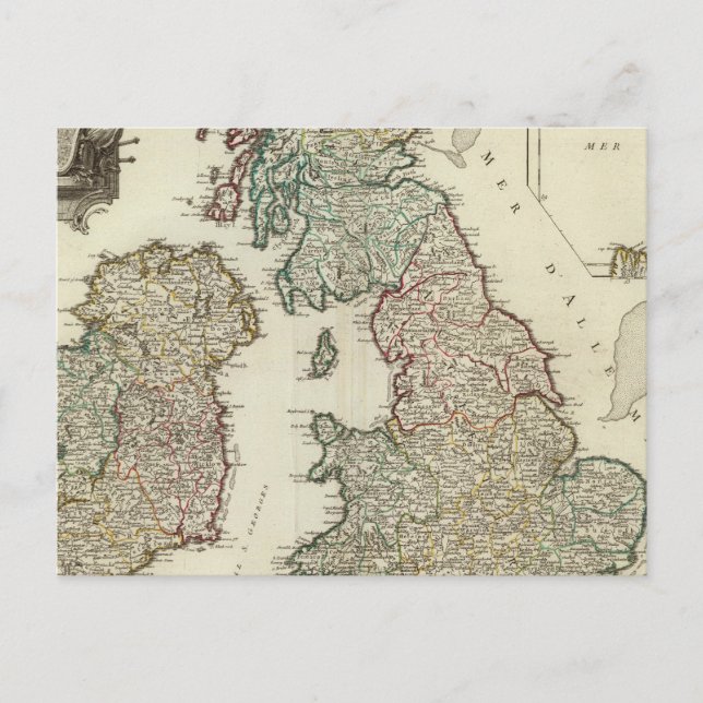 Britische Inseln 4 Postkarte (Vorderseite)