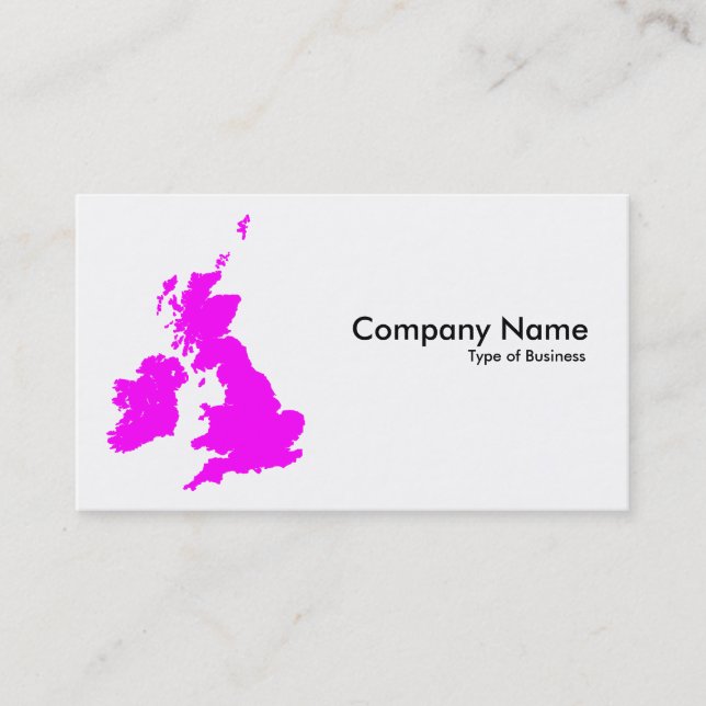 Britische Inseln - Magenta Visitenkarte (Vorderseite)