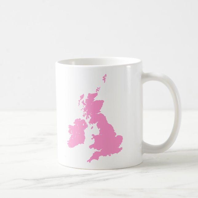 Britische Inseln - Rosa Kaffeetasse (Rechts)