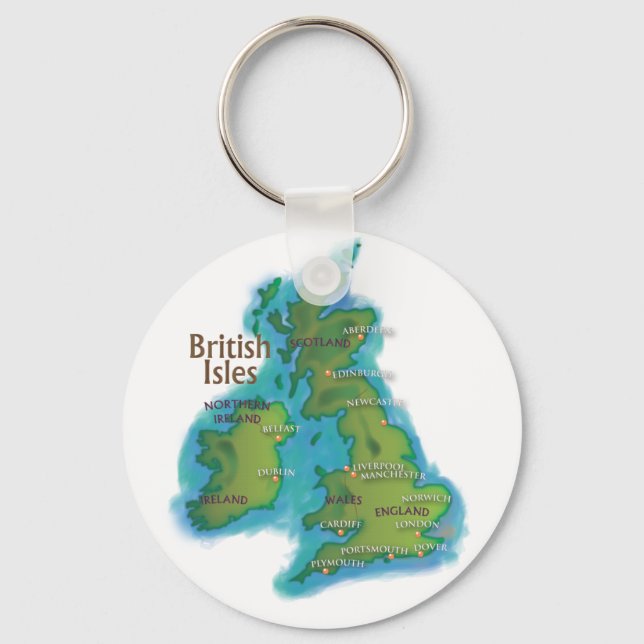 Britische Inseln Schlüsselanhänger (Vorderseite)