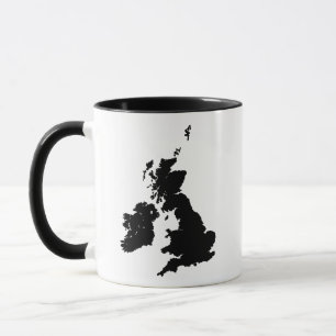 Britische Inseln - Schwarz Tasse