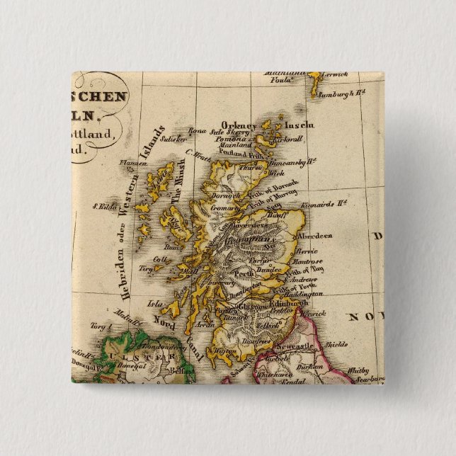 Britische Islams-Karte Button (Vorderseite)