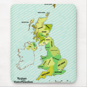 Britische Isles Shipping Forecast im Vintagen Stil Mousepad