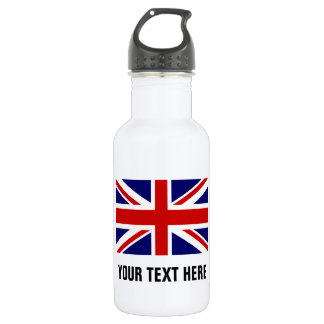 Britische Jack-Flagge Edelstahlflasche
