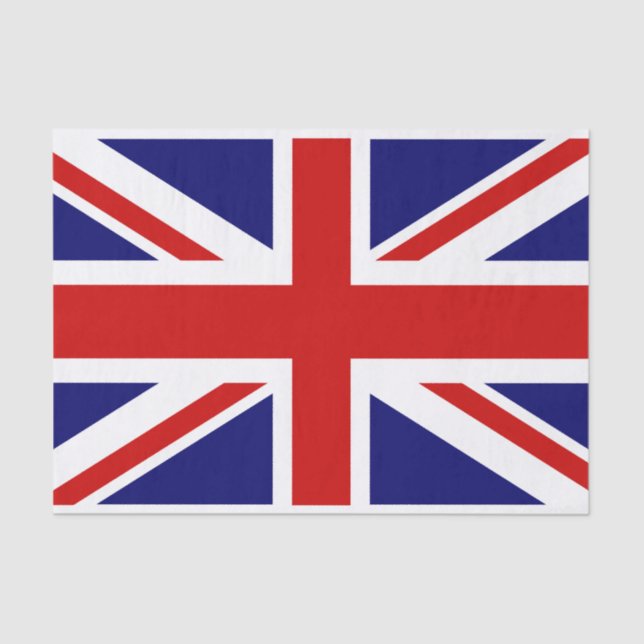 Britische Jack-Flagge-Geschenkpapier Seidenpapier (Vorderseite)