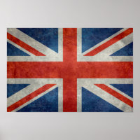Britische Jack-Flagge im Retrostil