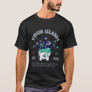 Britische Jungferninseln-Schildkröte T-Shirt