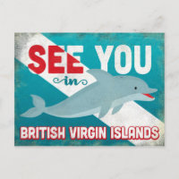 Britische Jungfrau Dolphin - Vintag BVI