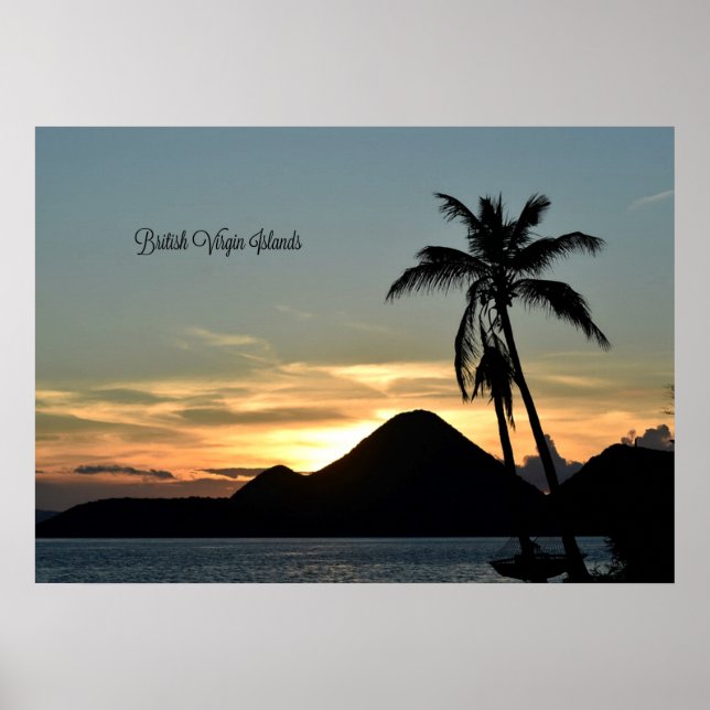 Britische Jungfrau Islands, Sunset Poster (Vorne)