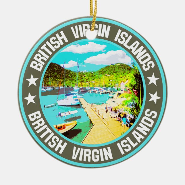 Britische Jungfrauen Keramik Ornament (Vorne)