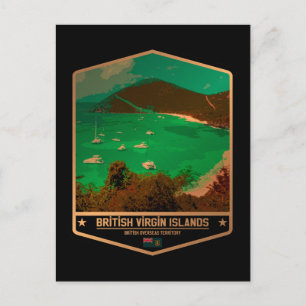 Britische Jungfrauen Postkarte