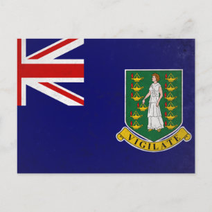 Britische Jungfrauen Postkarte