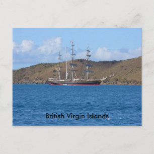 Britische Jungfrauen Postkarte