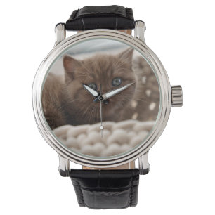 Britische Kurzhaar, Kitten, Katze Armbanduhr