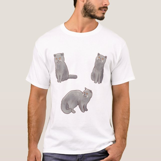 Britische Kurzhaarkatze Magic T-Shirt (Vorderseite)
