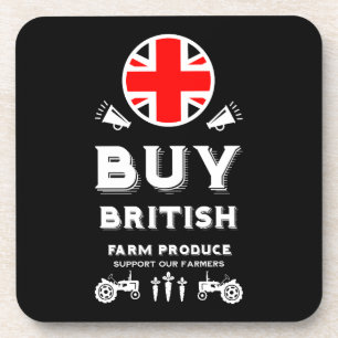Britische Landwirtschaftsunterstützung Getränkeuntersetzer