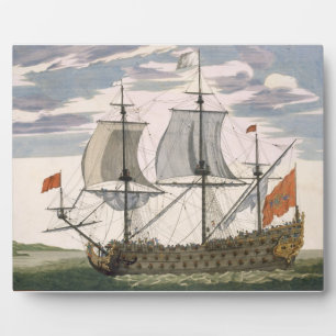 Britische Marine: ein erstklassiges Schiff, das di Fotoplatte