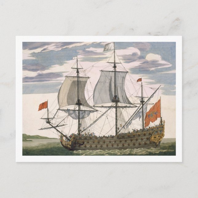 Britische Marine: ein erstklassiges Schiff, das di Postkarte (Vorderseite)