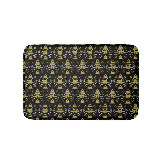 Britische Narrowboat-Geschenke Badematte (Vorderseite)