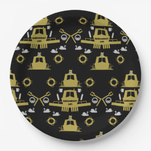 Britische Narrowboat-Geschenke Pappteller