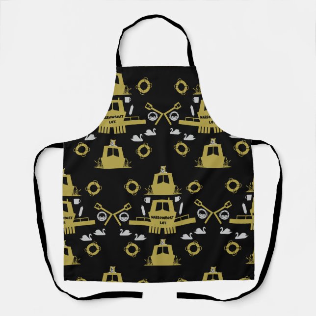 Britische Narrowboat-Geschenke Schürze (Vorderseite)