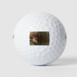 Britische Narrowboat-Malerei Golfball
