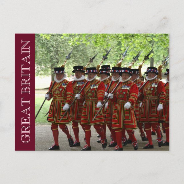 Britische Nationalgarde Postkarte (Vorderseite)