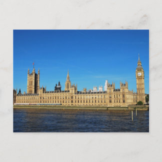 Britische Parlamentshäuser und Big Ben Postkarte