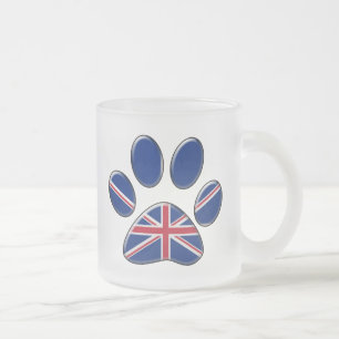 Britische patriotische Katze Mattglastasse