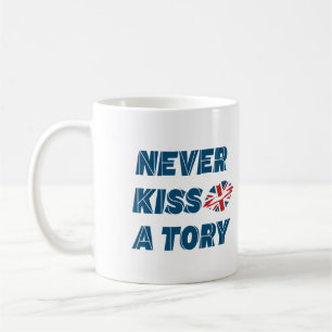 Britische Politik - Kiss nie eine Geschichte Kaffeetasse