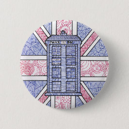 Britische Polizei-Kasten-und Button