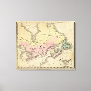 Britische Provinzen von Nordamerika Leinwanddruck