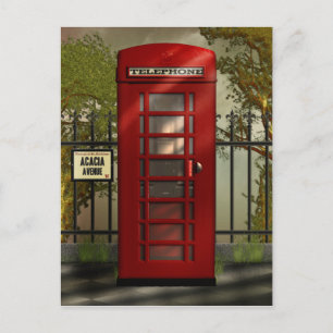 Britische rote Telefonzelle Postkarte