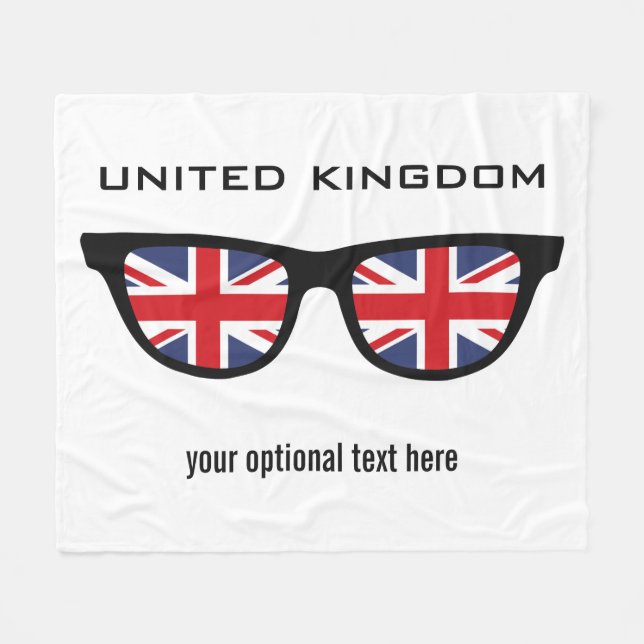 Britische Shades-Decken für Sondertext und Farbvli Fleecedecke (Vorderseite (Horizontal))