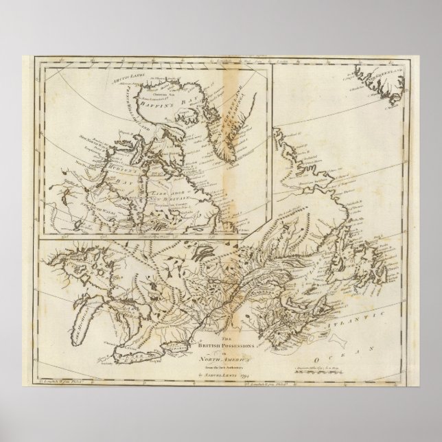 Britische Sitzungspositionen in Nordamerika 2 Poster (Vorne)
