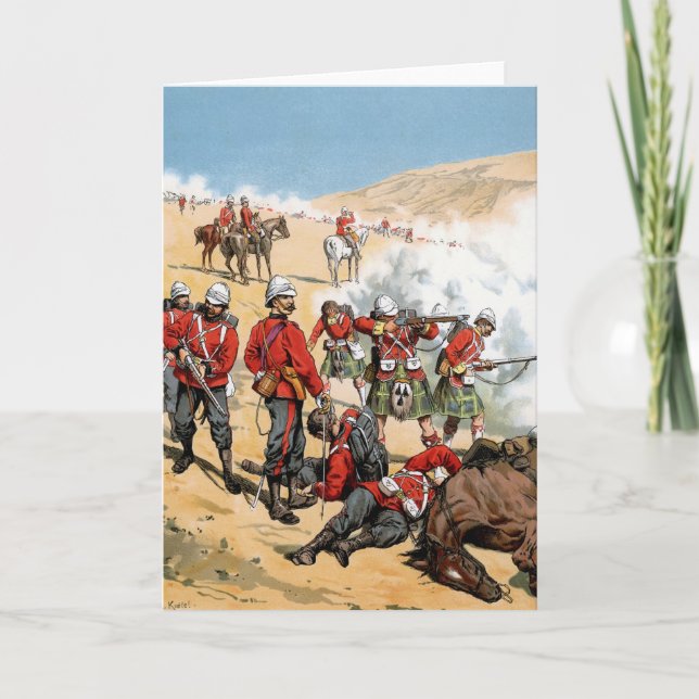 Britische Soldaten des 19. Jahrhunderts Karte (Vorderseite)