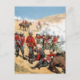 Britische Soldaten des 19. Jahrhunderts Postkarte