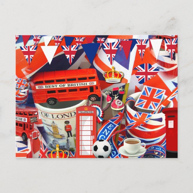 Britische Souvenirs Postkarte (Vorderseite)