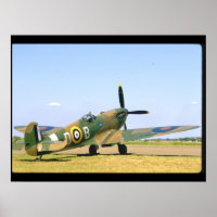 Britische Spitfire, Flugzeug im Hinterquartier Vie