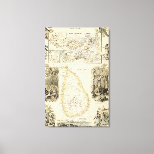 Britische Staatssessions im Indischen Meer Leinwanddruck (Vorderseite)